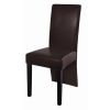 Dining Chairs Faux Leather – Dark Brown, 2