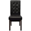 Dining Chairs Faux Leather – Brown, 2