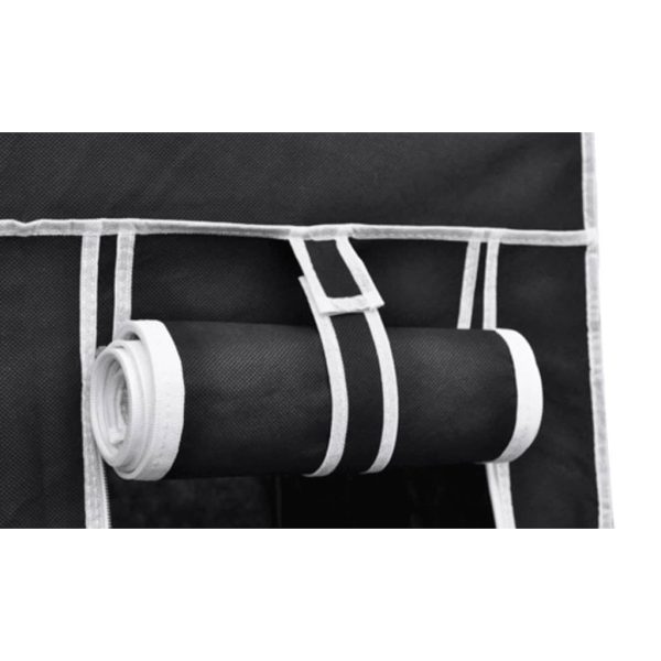 Folding Wardrobe 110 x 45 x 175 cm – Black, 1