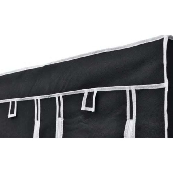 Folding Wardrobe 110 x 45 x 175 cm – Black, 1