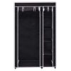 Folding Wardrobe 110 x 45 x 175 cm – Black, 2
