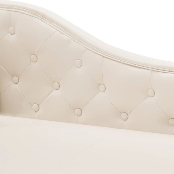 Chaise Longue Faux Leather – White