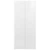 Storage Cabinet 80×35.5×180 cm Engineered Wood – High Gloss White