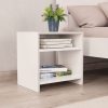 Easton Bedside Cabinet 40x30x40 cm Engineered Wood – White, 1