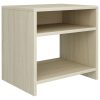 Easton Bedside Cabinet 40x30x40 cm Engineered Wood – Sonoma oak, 2