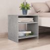 Easton Bedside Cabinet 40x30x40 cm Engineered Wood – Concrete Grey, 2