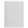 Easton Bedside Cabinet 40x30x40 cm Engineered Wood – High Gloss White, 2