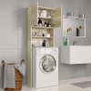 Washing Machine Cabinet 64×25.5×190 cm Engineered Wood – Sonoma oak