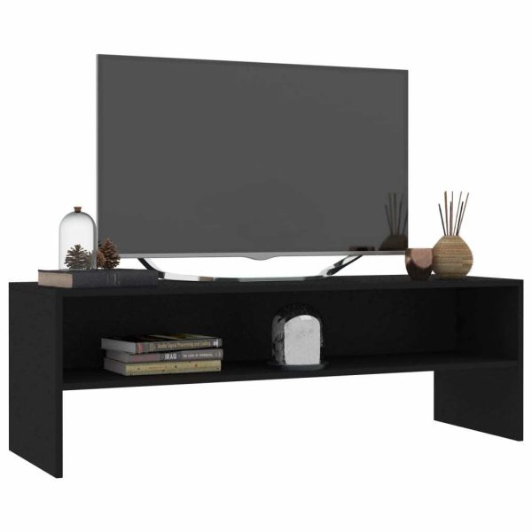Morton TV Cabinet 120x40x40 cm Engineered Wood – Black