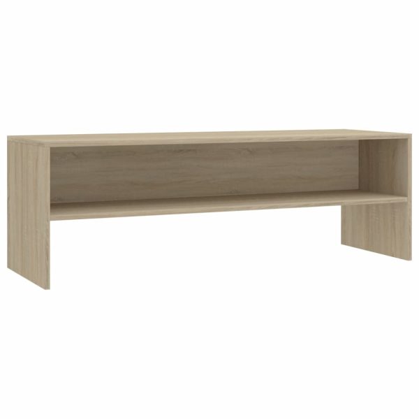 Morton TV Cabinet 120x40x40 cm Engineered Wood – White and Sonoma Oak