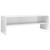 Morton TV Cabinet 120x40x40 cm Engineered Wood – High Gloss White