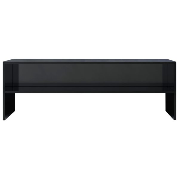 Morton TV Cabinet 120x40x40 cm Engineered Wood – High Gloss Black