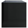 Morton TV Cabinet 120x40x40 cm Engineered Wood – High Gloss Black