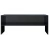 Broxbourne TV Cabinet 100x40x40 cm Engineered Wood – High Gloss Black
