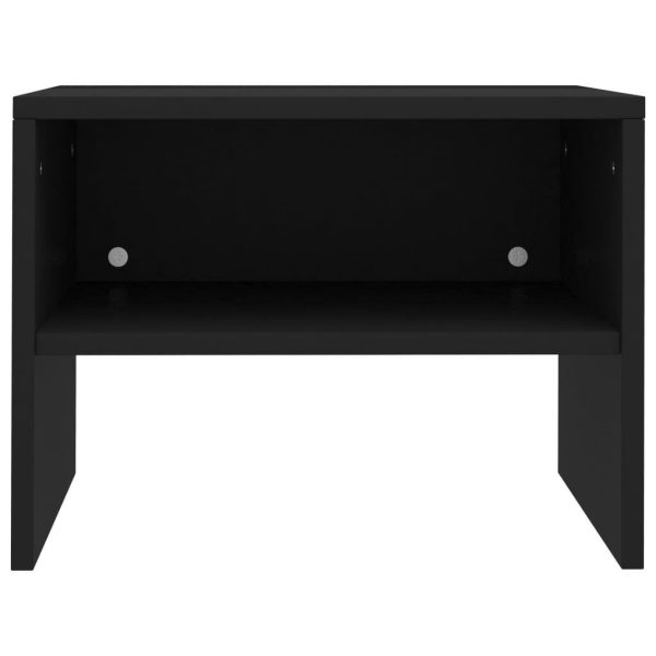 Haven Bedside Cabinet 40x30x30 cm Engineered Wood – Black