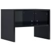 Haven Bedside Cabinet 40x30x30 cm Engineered Wood – High Gloss Black