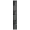 Book Cabinet/Room Divider 80x24x192 cm Engineered Wood – High Gloss Grey