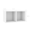 Vinyl Storage Box 71x34x36 cm Engineered Wood – White