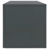 Vinyl Storage Box 71x34x36 cm Engineered Wood – Grey