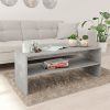 Coffee Table 100x40x40 cm Engineered Wood – Concrete Grey