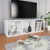 Book Cabinet/TV Cabinet 36x30x114 cm Engineered Wood – White