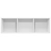 Book Cabinet/TV Cabinet 36x30x114 cm Engineered Wood – White