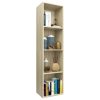 Book Cabinet/TV Cabinet 36x30x143 cm Engineered Wood – Sonoma oak