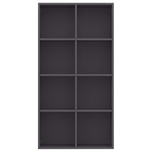 Book Cabinet/Sideboard 66x30x130 cm Engineered Wood – Grey