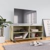Tarpon TV Cabinet with Castors 90x35x35 cm Engineered Wood – Sonoma oak