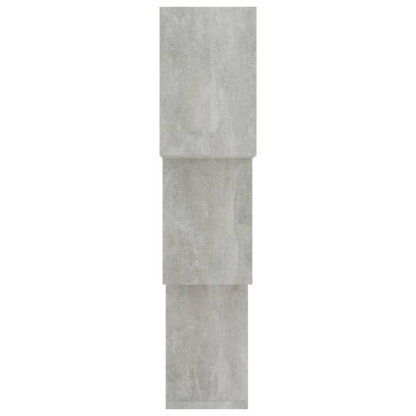 Cube Wall Shelves 68x15x68 cm Engineered Wood – Concrete Grey
