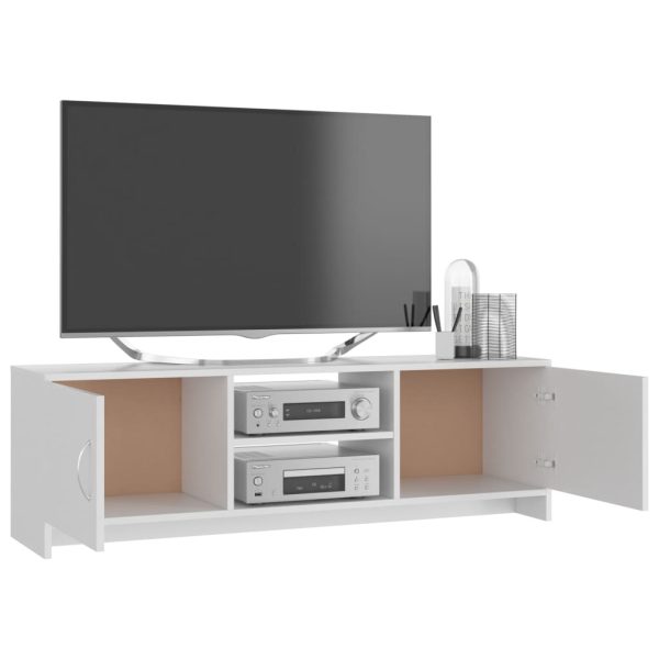 Manoora TV Cabinet 120x30x37.5 cm Engineered Wood – White