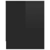 Manoora TV Cabinet 120x30x37.5 cm Engineered Wood – High Gloss Black
