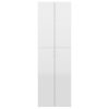 Office Cabinet 60x32x190 cm Engineered Wood – High Gloss White