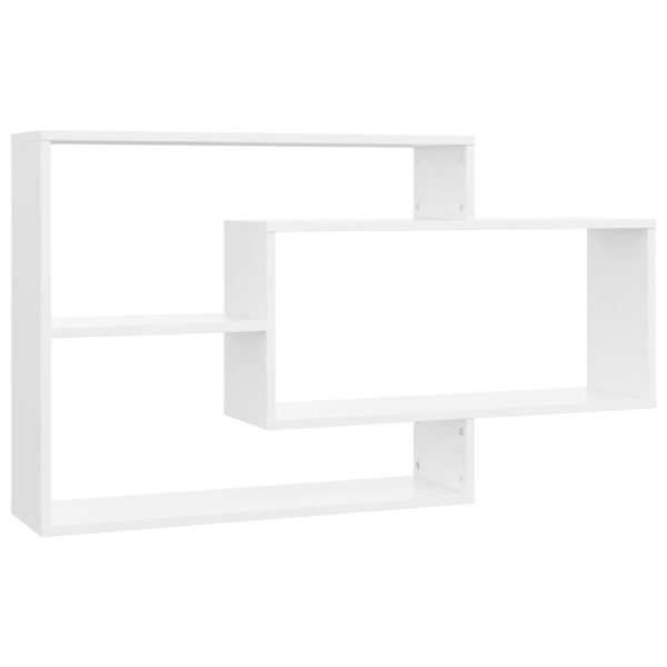 Wall Shelves 104x20x58.5 cm Engineered Wood – White
