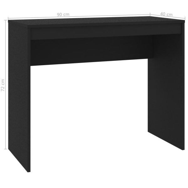 Desk 90x40x72 cm Engineered Wood – Black