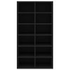 Shoe Rack 54x34x100.5 cm Engineered Wood – Black