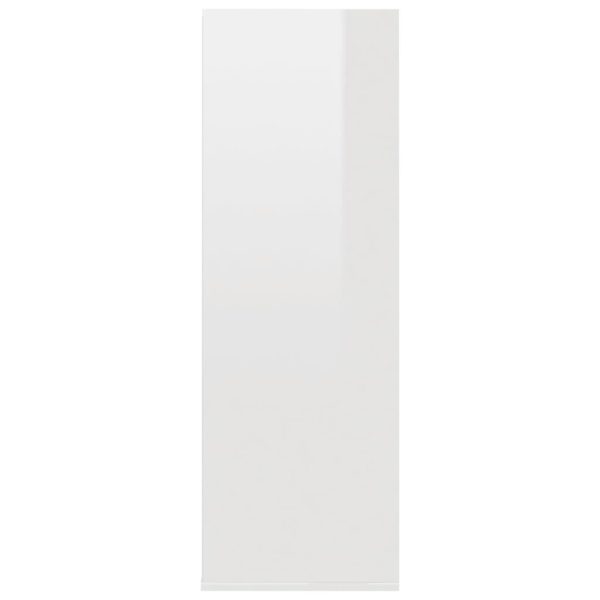 Shoe Rack 54x34x100.5 cm Engineered Wood – High Gloss White
