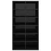 Shoe Rack 54x34x100.5 cm Engineered Wood – High Gloss Black