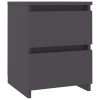 Bluefield Bedside Cabinet 30x30x40 cm Engineered Wood – Grey, 2