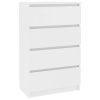 Sideboard 60x35x98.5 cm Engineered Wood – White