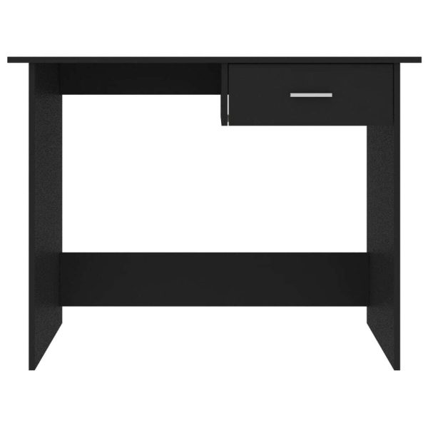 Desk 100x50x76 cm Engineered Wood – Black
