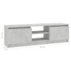 Glade TV Cabinet 120x30x35.5 cm Engineered Wood – Concrete Grey