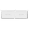 Wall-mounted Drawer Shelf 60x26x18.5 cm Engineered Wood – White