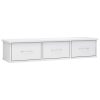 Wall-mounted Drawer Shelf 88x26x18.5 cm Engineered Wood – High Gloss White