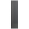 Wardrobe 100x50x200 cm Engineered Wood – High Gloss Grey