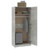 Wardrobe 90x52x200 cm Engineered Wood – Concrete Grey
