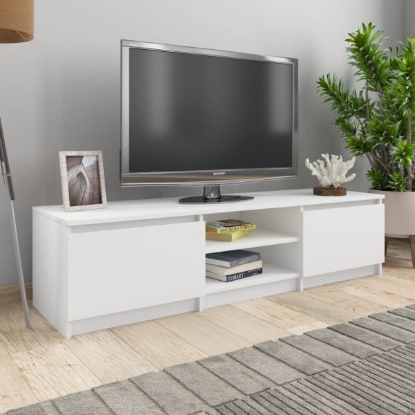 Elmo TV Cabinet 140x40x35.5 cm Engineered Wood – White
