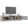 Elmo TV Cabinet 140x40x35.5 cm Engineered Wood – Concrete Grey