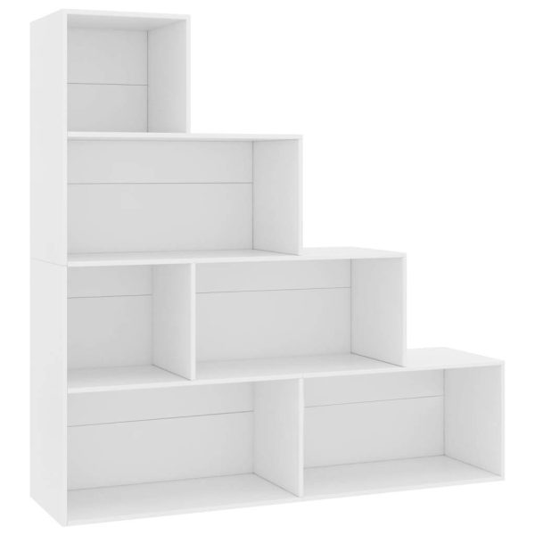 Book Cabinet/Room Divider 155x24x160 cm Engineered Wood – White