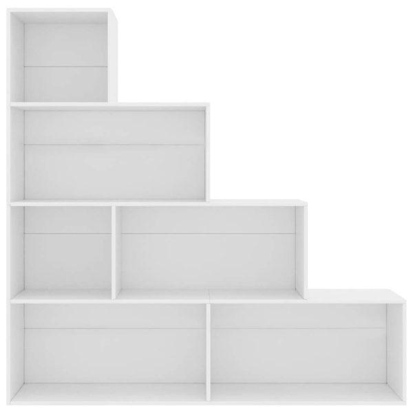 Book Cabinet/Room Divider 155x24x160 cm Engineered Wood – White